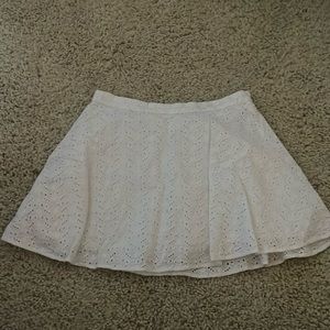 Forever 21 white mini skirt, listed as a medium but fits more as a small,